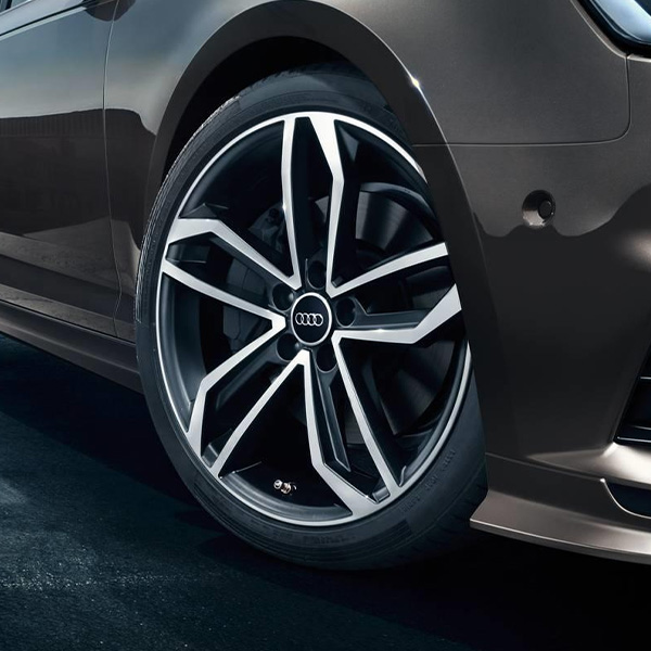 Close up of Audi Tire