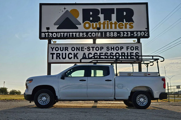 BTR OUtfitters Sign with Truck in front