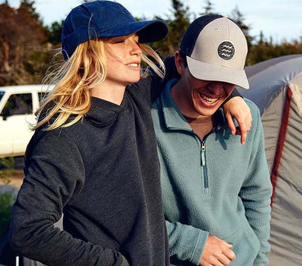 Couple camping