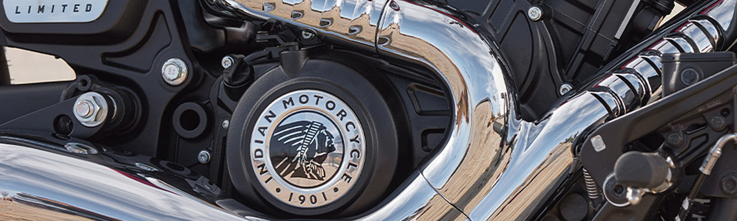 Indian Motorcycle Company logo on bike