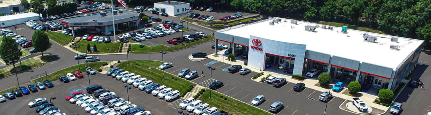 Birdseye view of the dealership